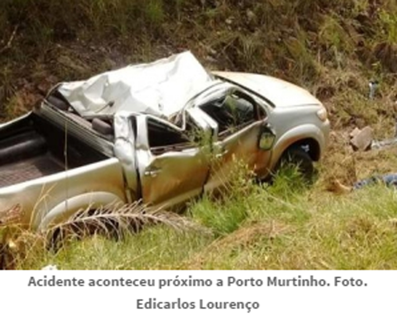 Acidente deixa dois feridos próximo a Porto Murtinho