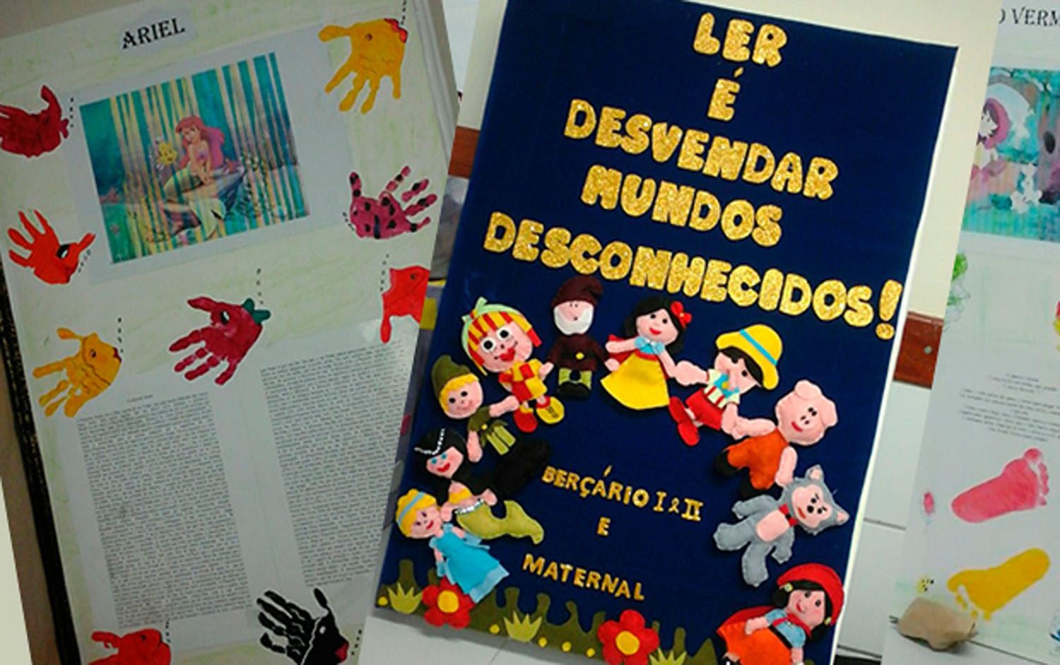 Dia do livro infantil é comemorado com livro “GIGANTE” na Ceinf Rafael Cortada Codorniz.