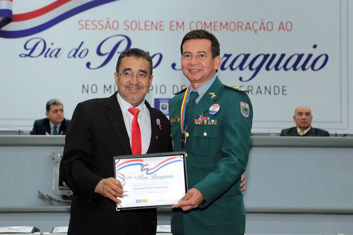 Coronel Villasanti é homenageado na Câmara de Campo Grande