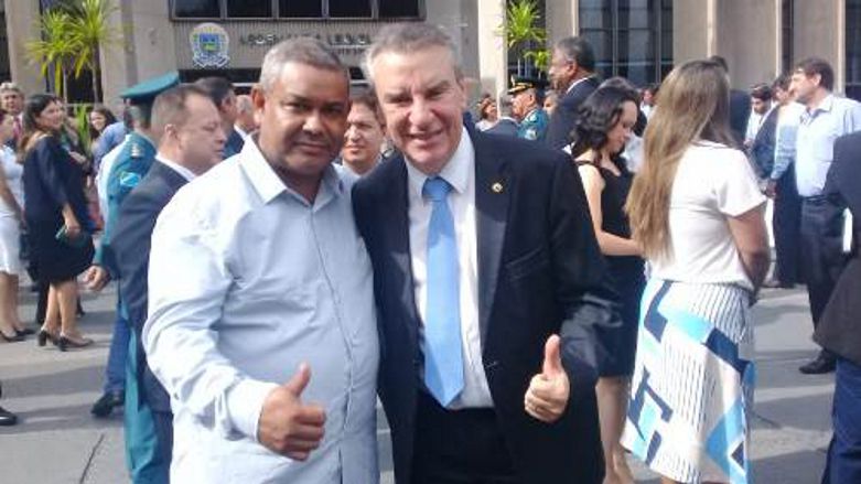Vereador Hemerson Buiu participa da posse do governador Reinaldo Azambuja