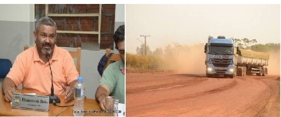 Moradores do Bairro Primavera e Costa e Silva reclamam da grande quantidade de poeira